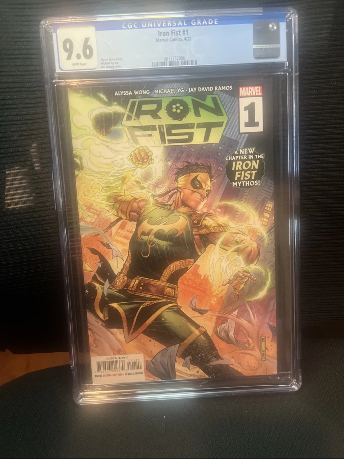 Iron Fist #1 Cover A Lin Lie Jim Cheung Marvel Comics 2022 CGC 9.6