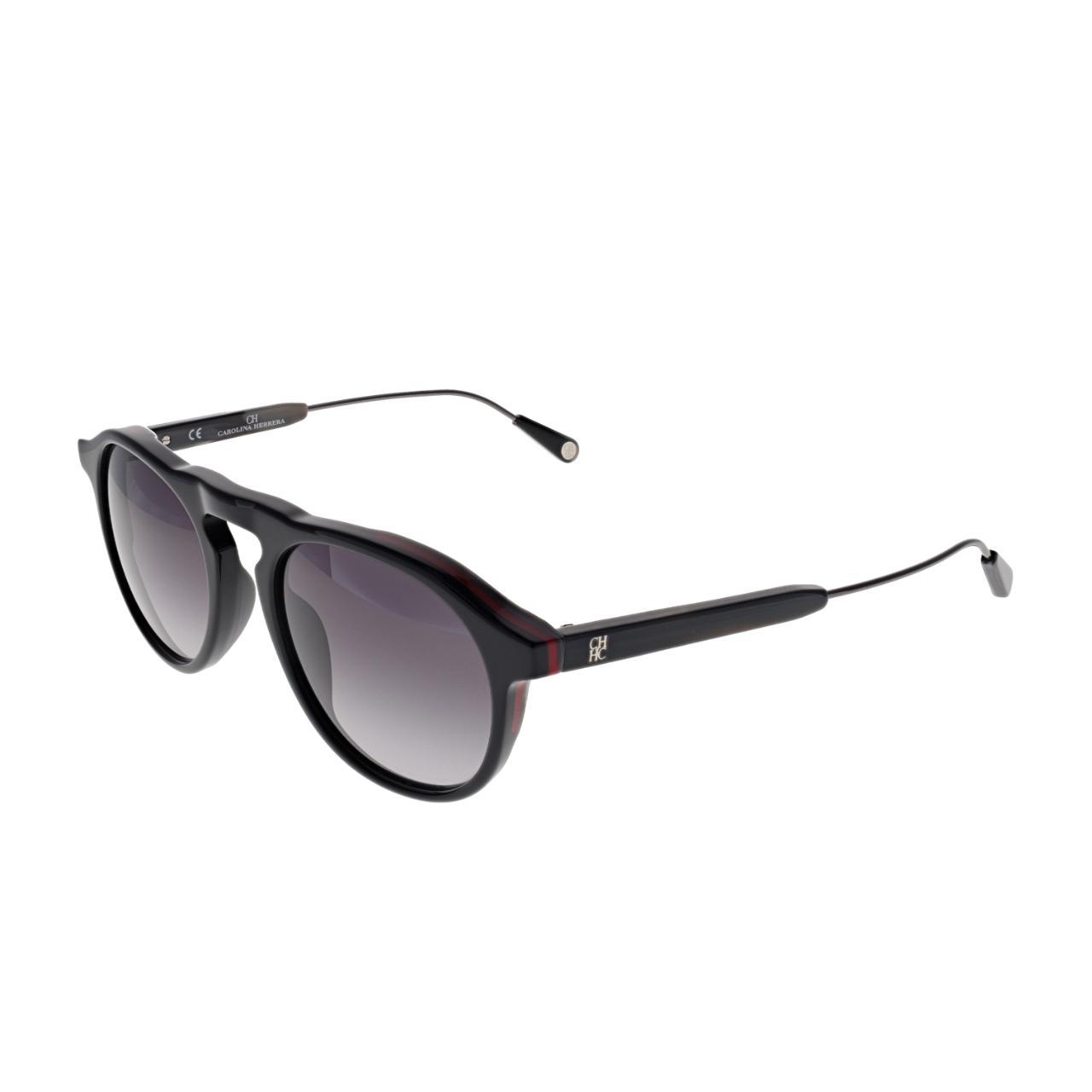 Carolina Herrera Women's Black and Grey Sunglasses - SHE808-0700