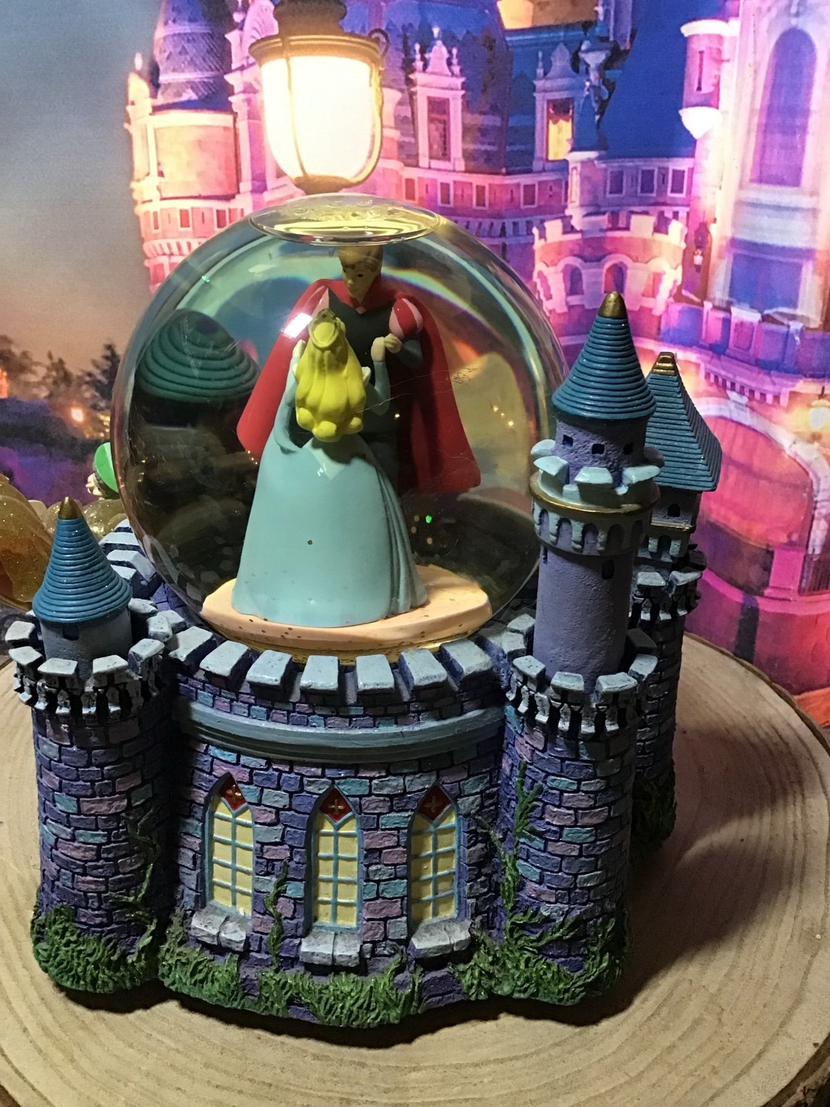 Vintage disney store sleeping beauty Aurora once upon a dream castle musical