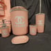 9 piece bathroom set pink glam bathroom decor