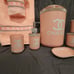 9 piece bathroom set pink glam bathroom decor