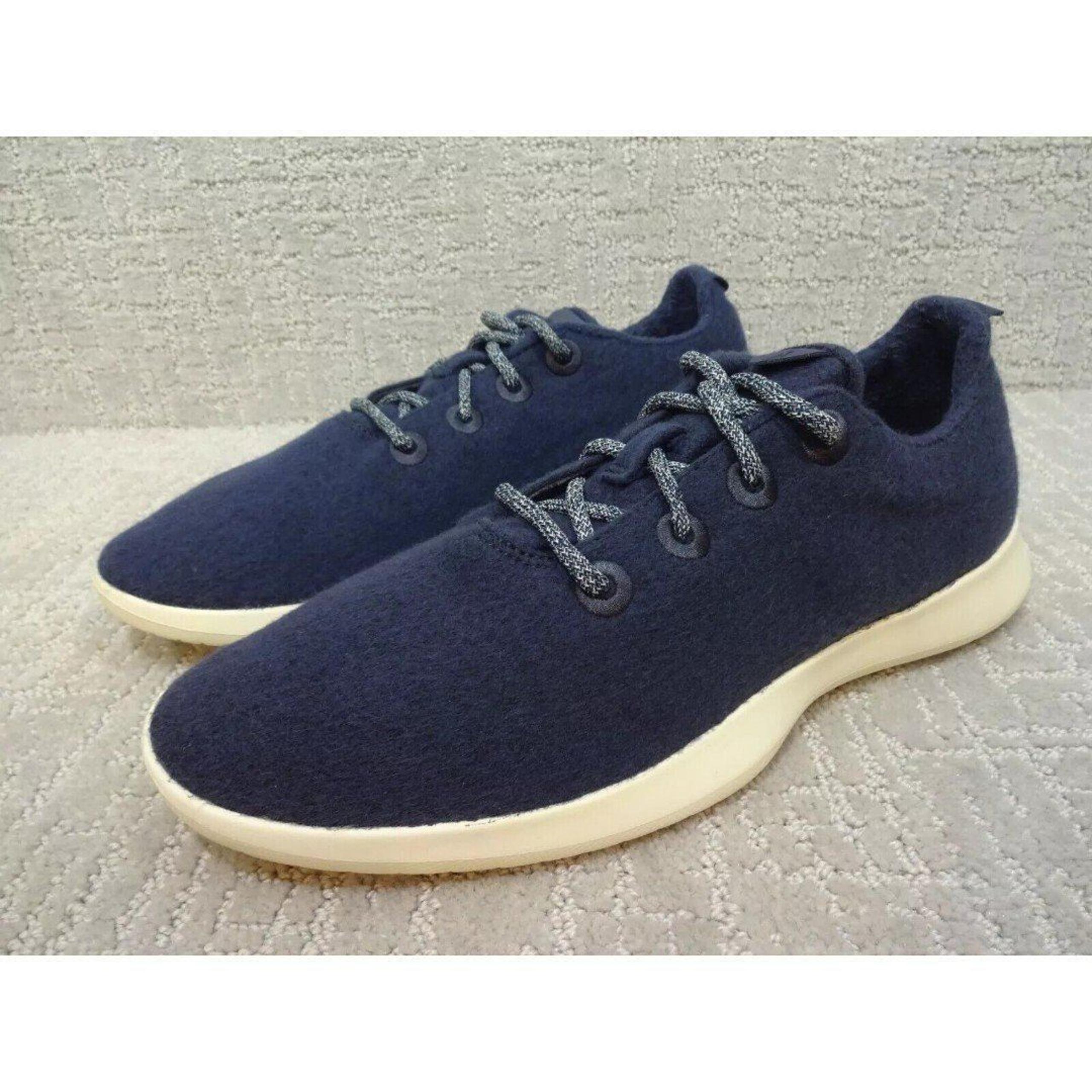 Allbirds Merino Wool Men's Size 13 US Blue Navy Lace up Comfort Walking Shoes