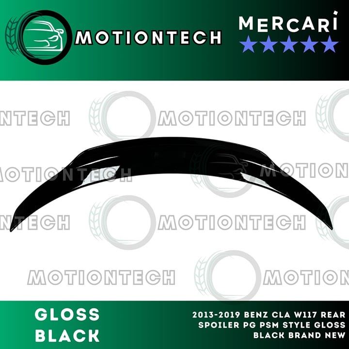 2013-2019 BenZ CLA W117 Rear Spoiler PG PSM Style Gloss Black Brand New