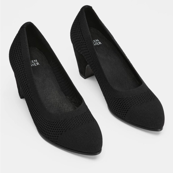 Eileen Fisher Kiss Stretch Knit Pump in Black Size 9.5