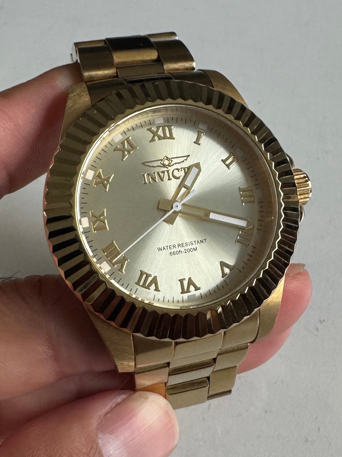 INVICTA Time Square Gold Dial Men's Watch