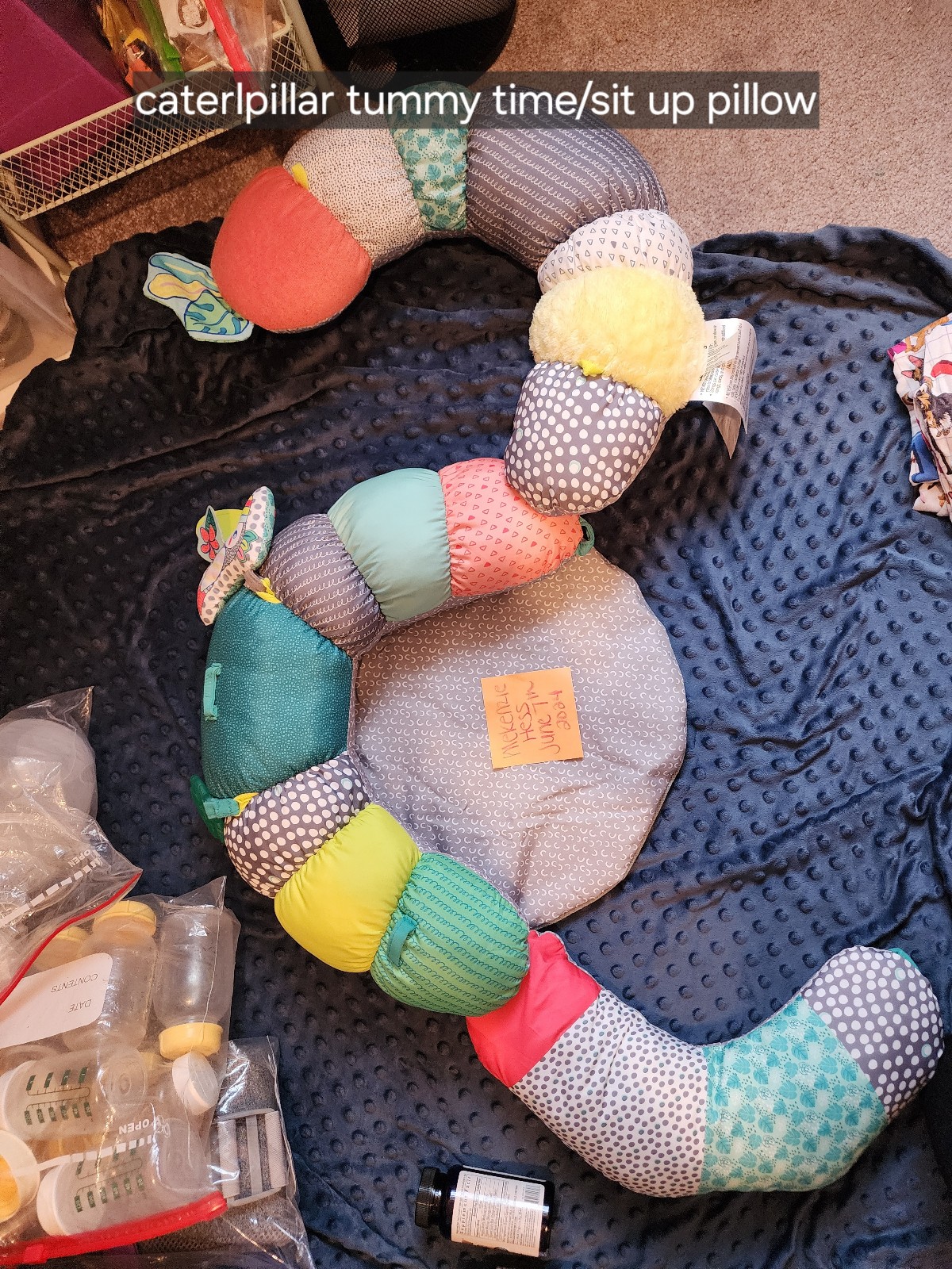 Caterpillar Tummy Time Pillow & Seat