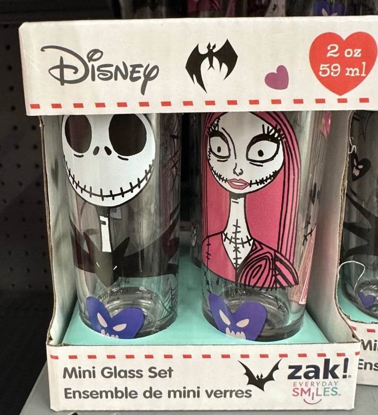 Jack Skellington Valentine Mini glass set