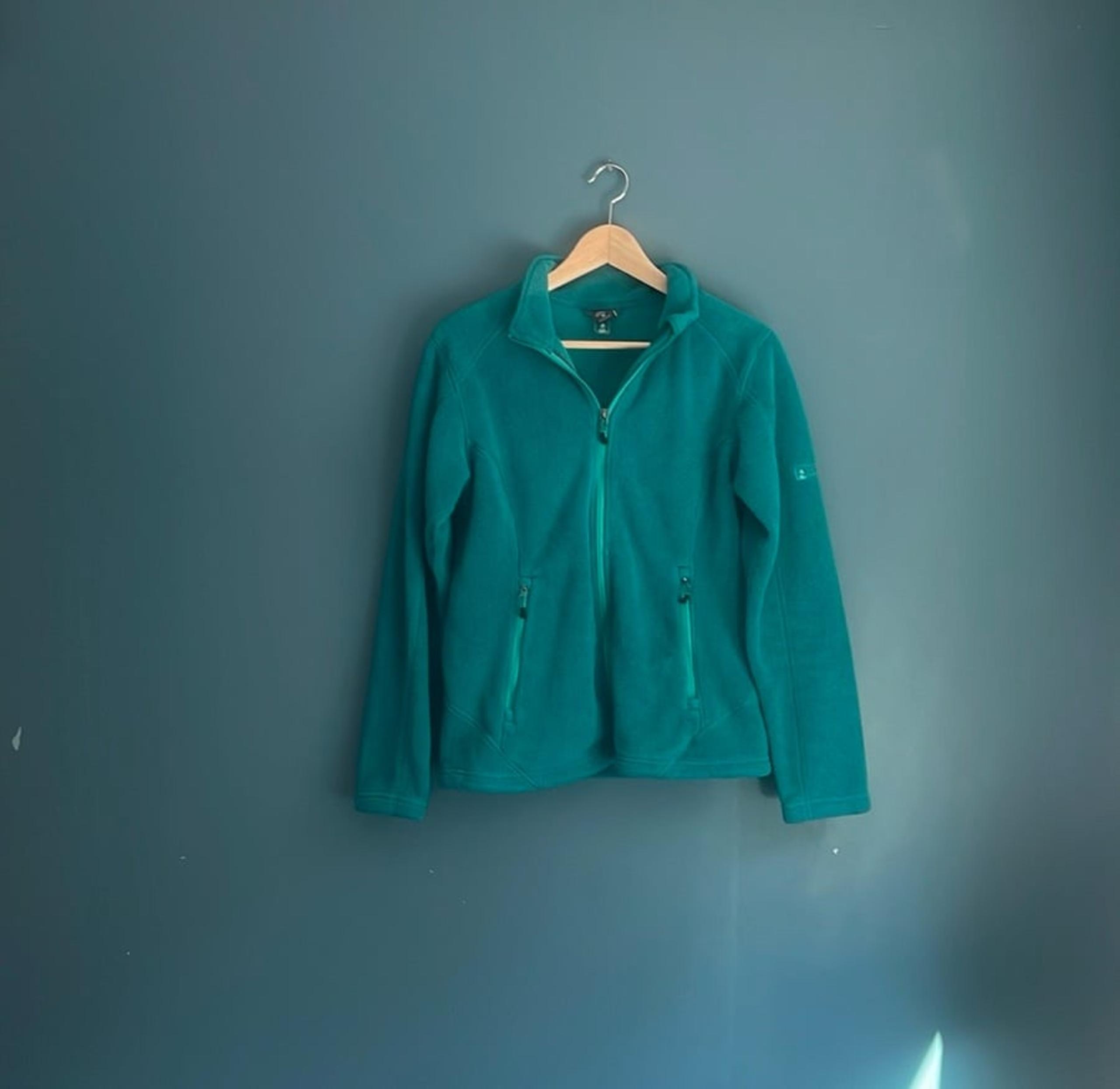 Eastern mountains sports green fleece zip up jacket women’s size medium