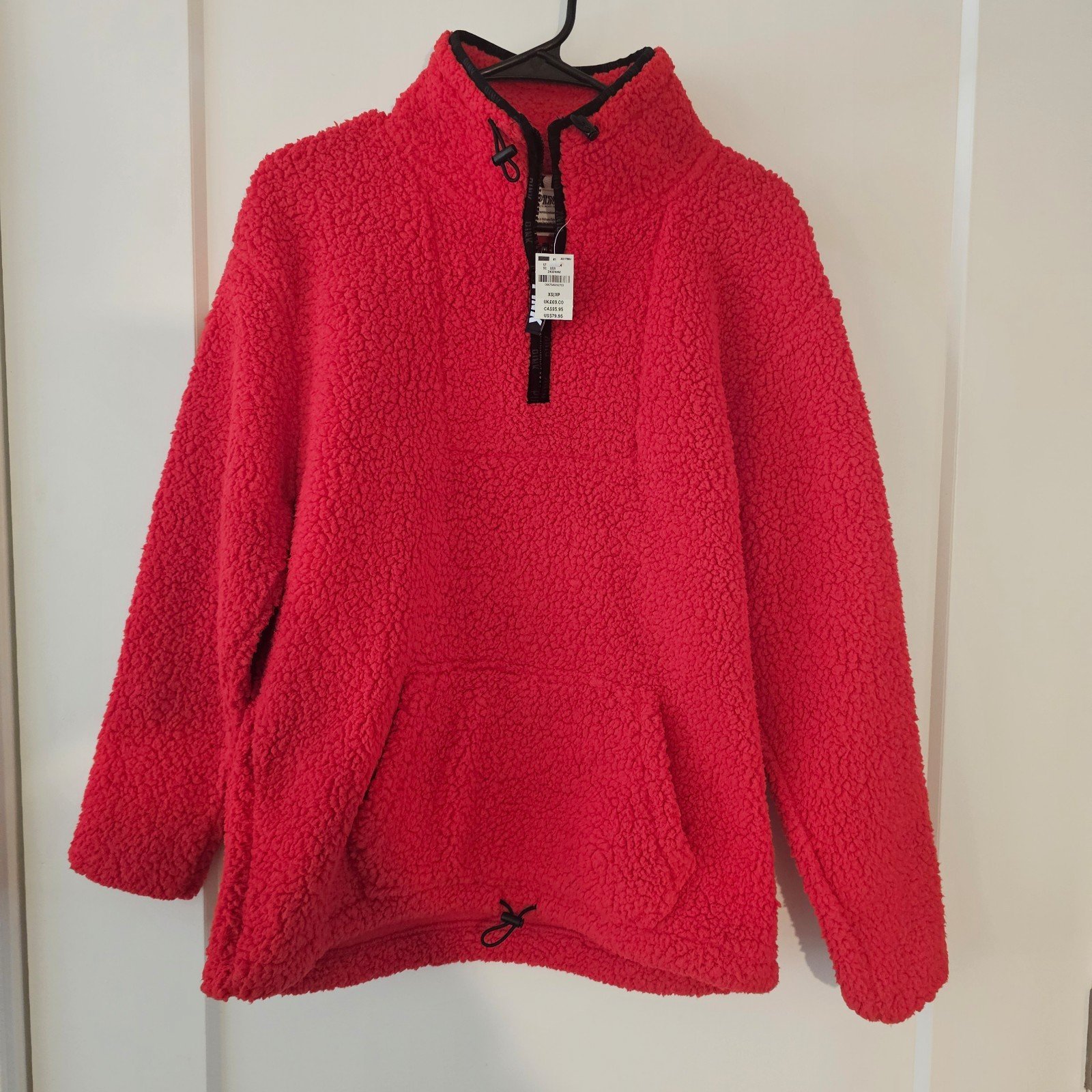 Victoria's secret PINK quarter zip sherpa