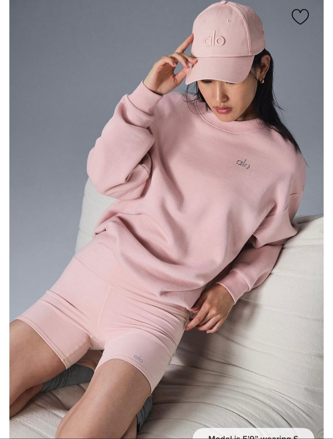 Alo Accolade Sweatshirt Ballet Pink