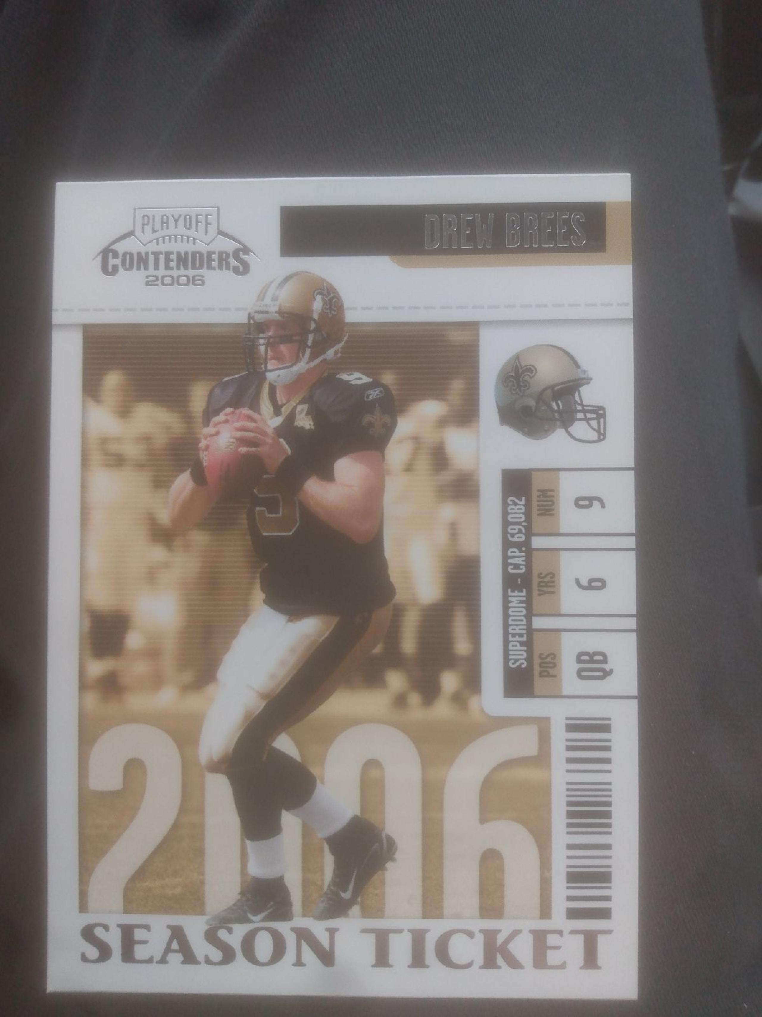 drew Brees football card 3 lot