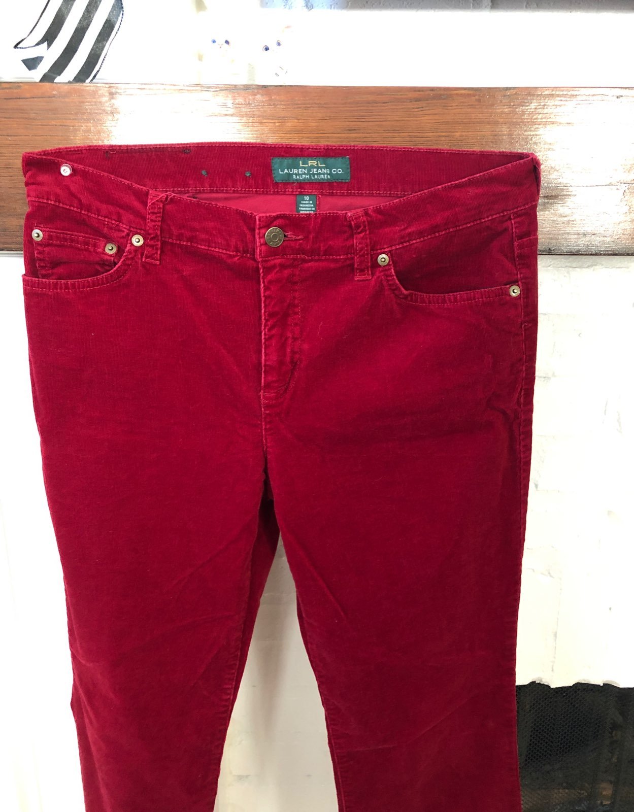 Ralph lauren RLR deep red corduroy pants