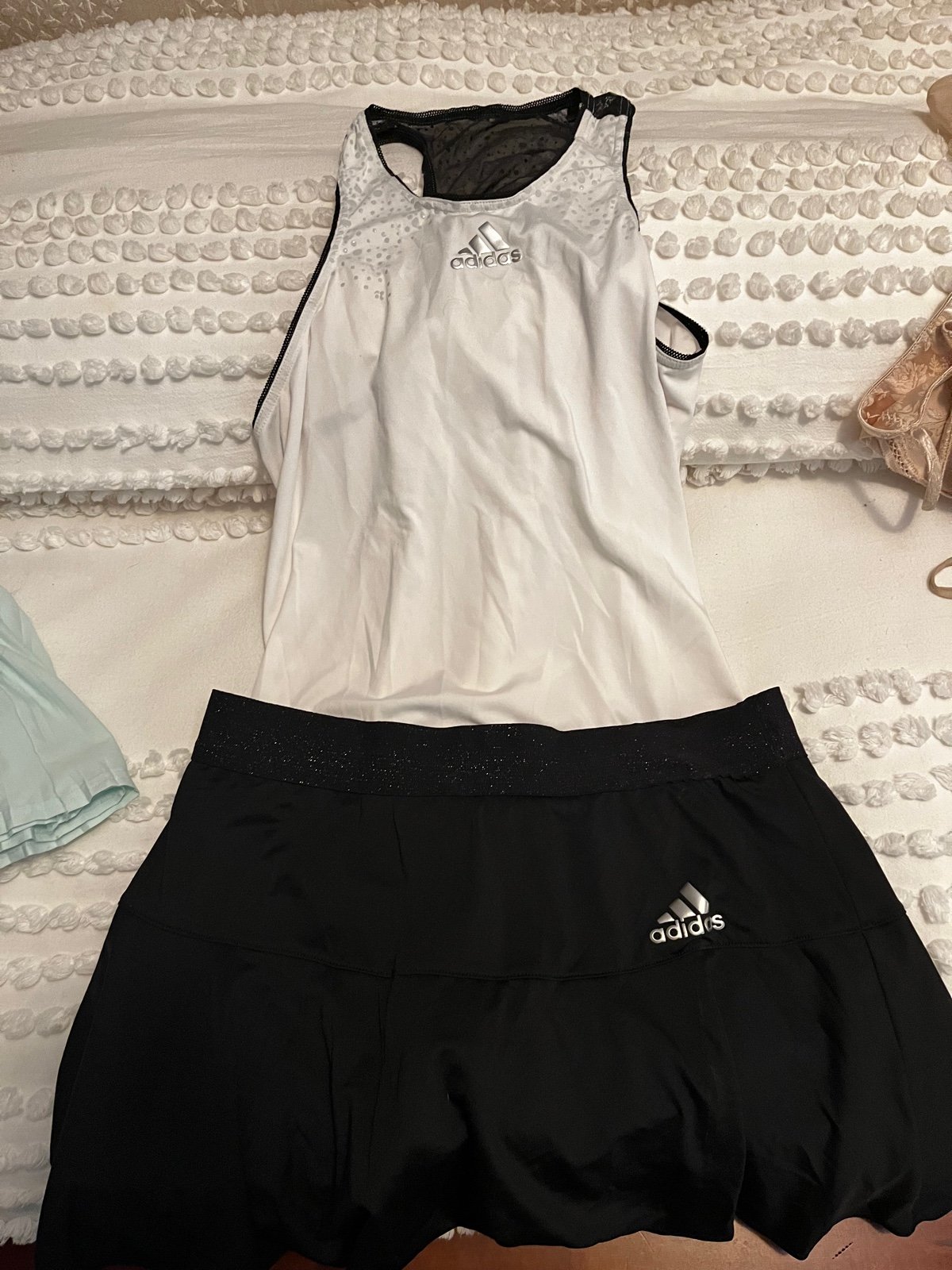 Adidas tank top with matching tennis skirt