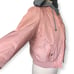 AMBIANCE OUTERWEAR Hooded Zip Up Jacket Windbreaker Gray Pink Active Medium