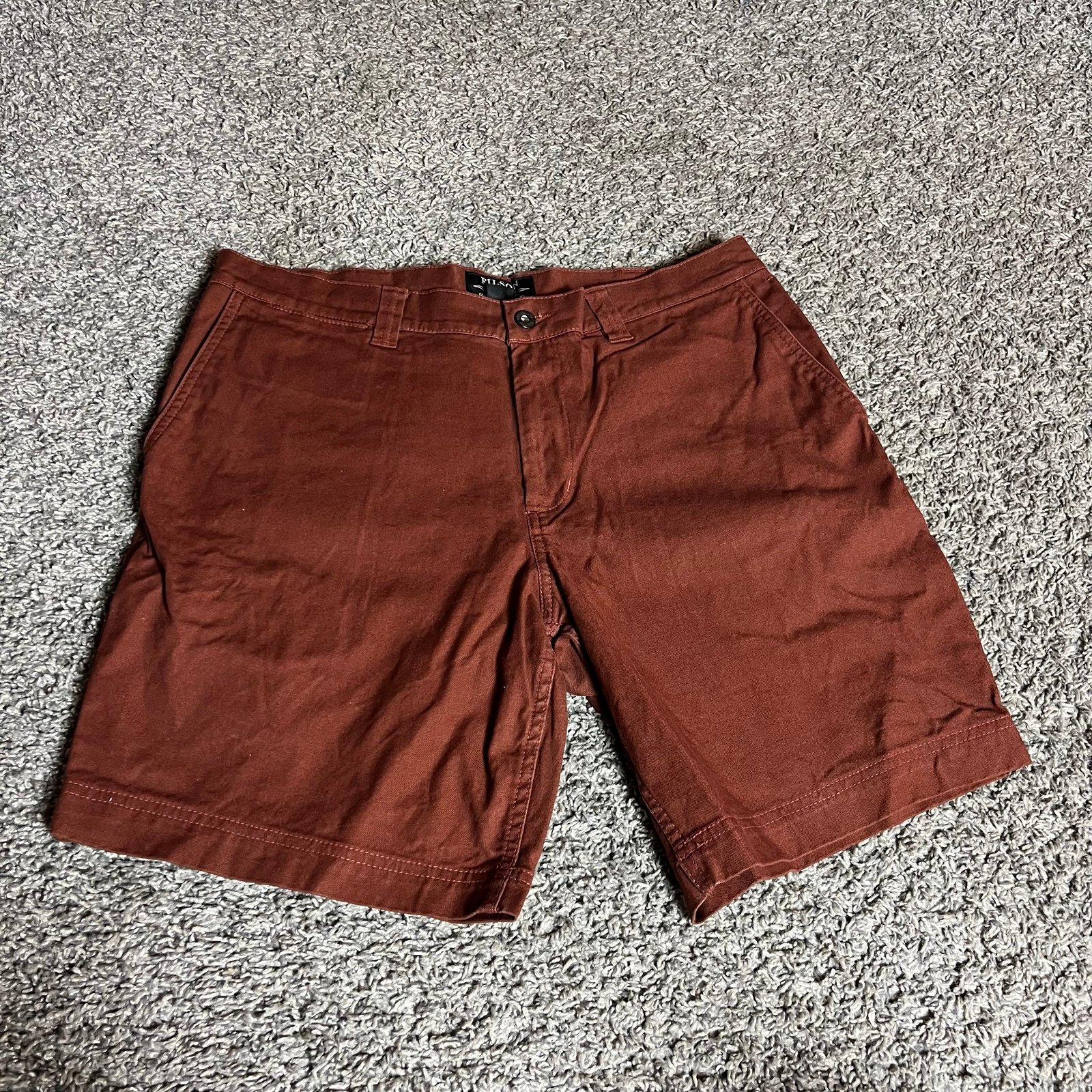 Filson Burnt Orange 34 Waist Short Cotton Tin Cloth Canvas Shorts