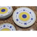 MARINA (blue & yellow) by CALECA Italian Pottery Hand Painted Dishes (Set of 9)