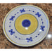 MARINA (blue & yellow) by CALECA Italian Pottery Hand Painted Dishes (Set of 9)