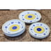 MARINA (blue & yellow) by CALECA Italian Pottery Hand Painted Dishes (Set of 9)