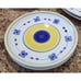 MARINA (blue & yellow) by CALECA Italian Pottery Hand Painted Dishes (Set of 9)