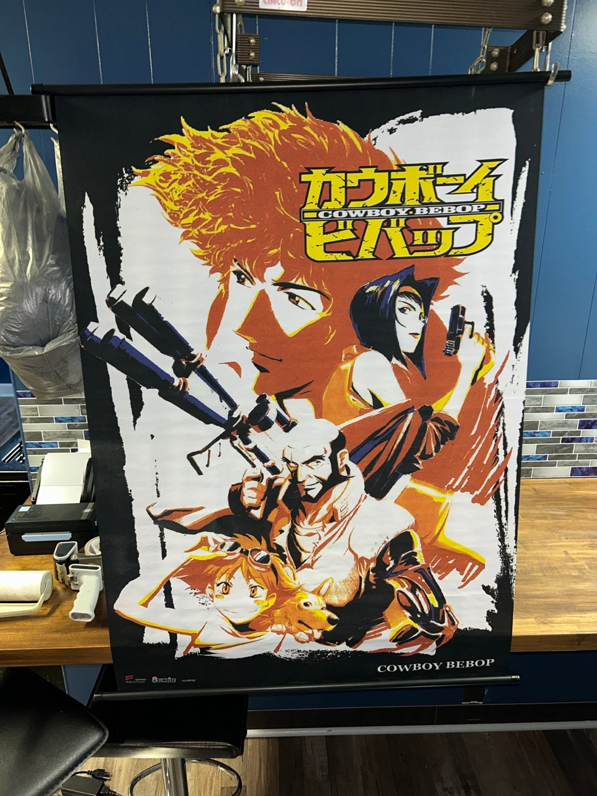 Rare Vintage Cowboy Bebop Wall Scroll