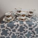 Bareuther Waldsassen set of 4 Demitasse footed cups and saucers pattern 282 gold