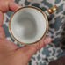 Bareuther Waldsassen set of 4 Demitasse footed cups and saucers pattern 282 gold