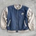 Vintage 90s Disney Donald Duck Varsity Bomber Jacket L Denim Streetwear Y2K