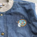 Vintage 90s Disney Donald Duck Varsity Bomber Jacket L Denim Streetwear Y2K