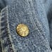 Vintage 90s Disney Donald Duck Varsity Bomber Jacket L Denim Streetwear Y2K