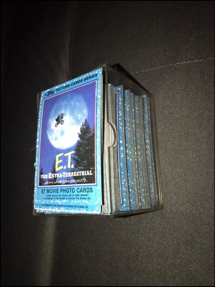 ET EXTRA-TERRESTRIAL MOVIE 1982 COMPLETE BASE SET OF 87 NON-SPORT TRADING CARDS