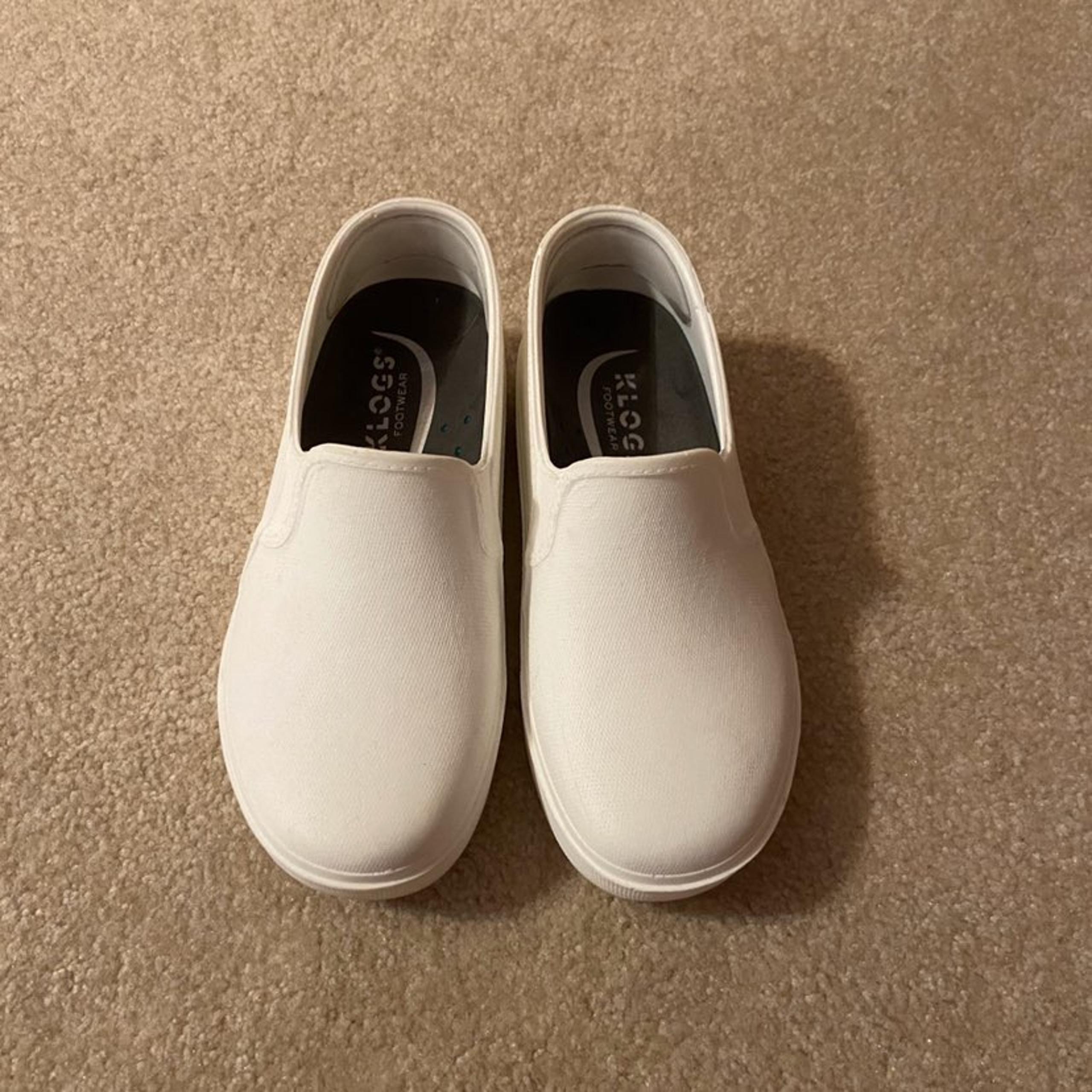White Klogs Work Slip-On
