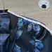 Men’s Retro Paris Blue Floral Blazer Jacket
