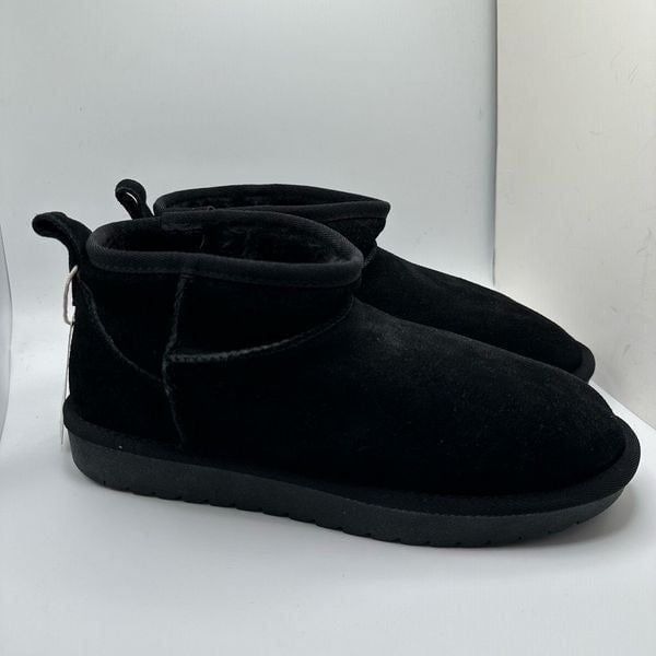 CUSHIONAIRE Women's pull on boot 9 BLACK