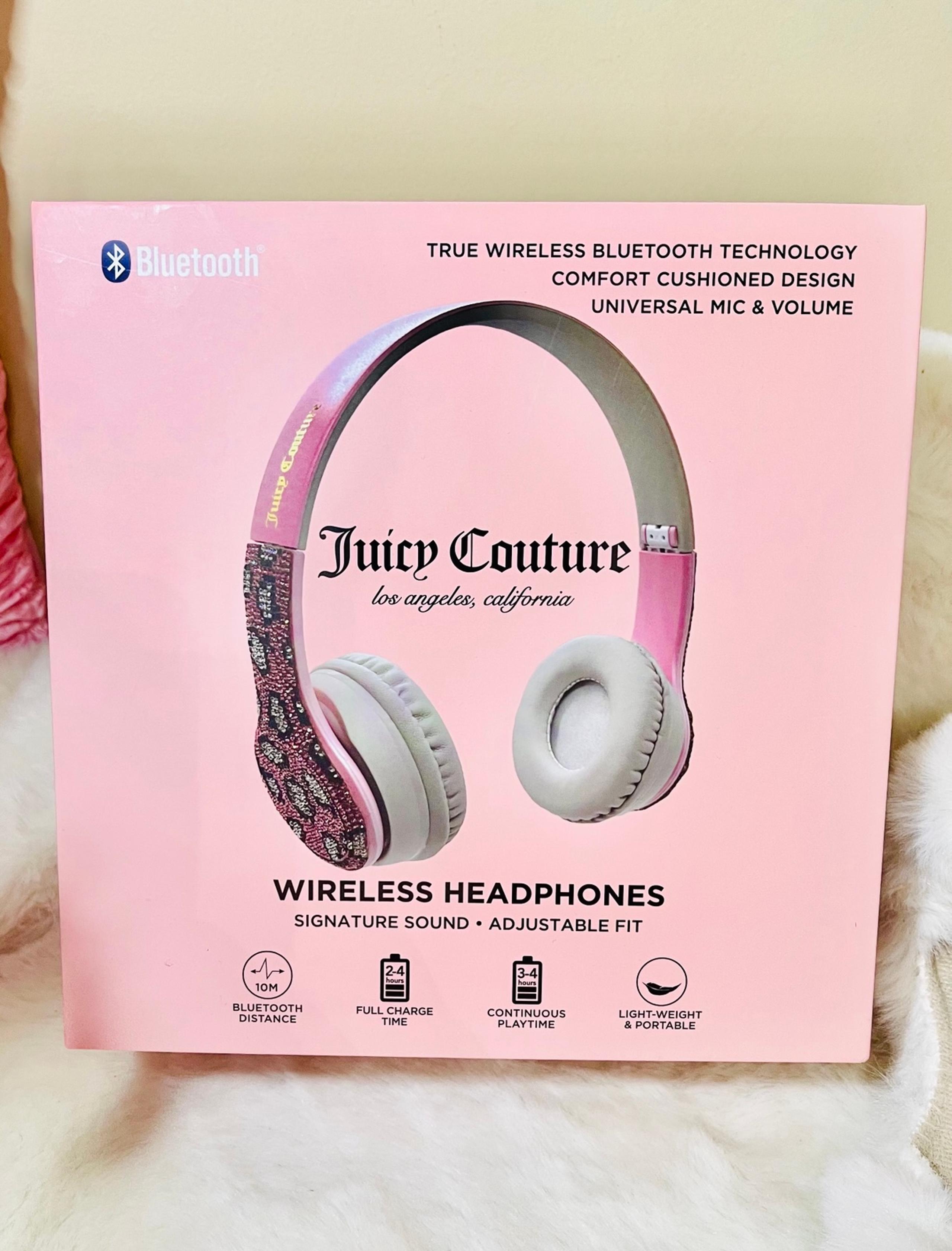 Juicy Couture Pink leopard wireless Headphones