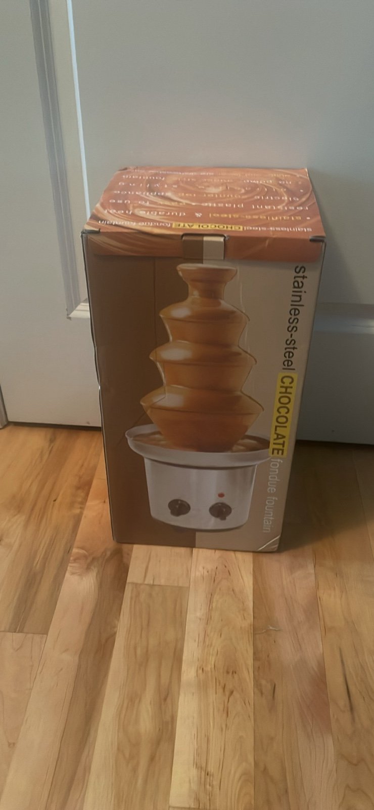 new! 4 Tier Stainless Steel Chocolate Fondue Fountain
