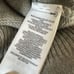 Polo Ralph Lauren Wool Cashmere Gray Sweater Dress Elbow Pads Womens Medium NWT