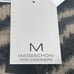 Magaschoni 100% Cashmere Animal Print Zebra Striped Sweater Size Medium New NWT
