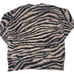 Magaschoni 100% Cashmere Animal Print Zebra Striped Sweater Size Medium New NWT