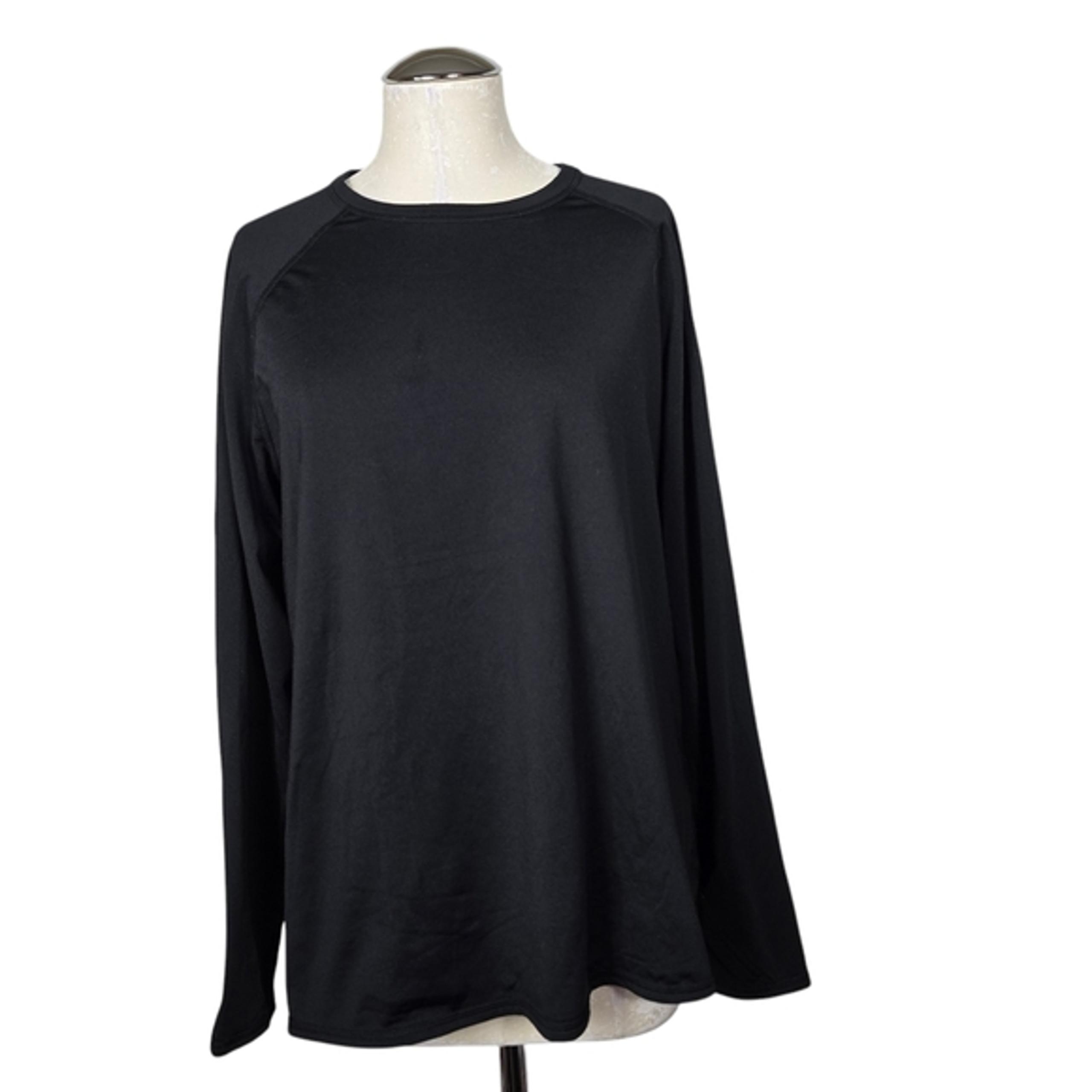 ClimateRight By Cuddl Duds Black Crewneck Plush Warm Sweater XXL