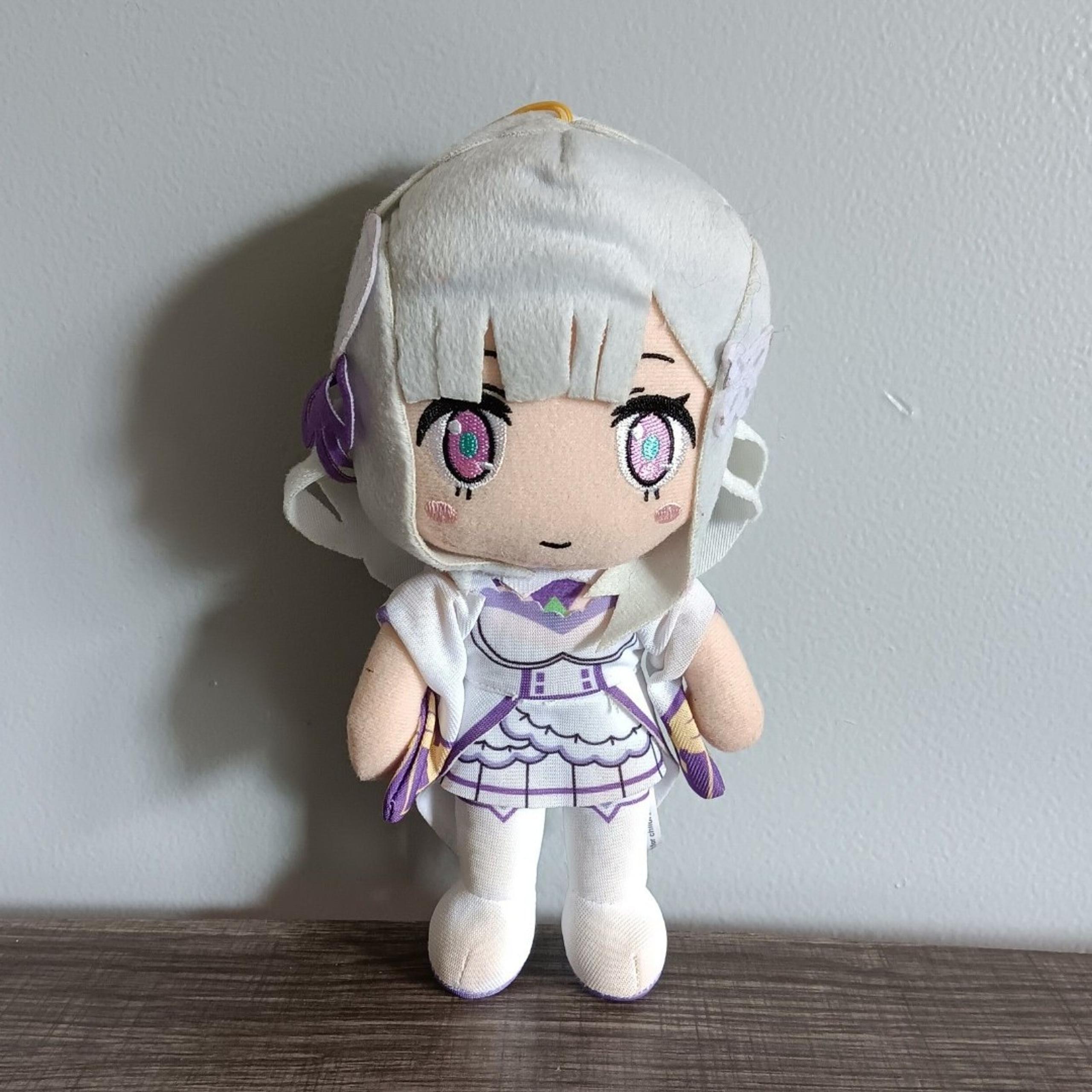 Great Eastern Entertainment Re:Zero S2: Emilia Stuffed Plush Doll Toy 8-Inch