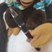 Vintage 1984 Child’s Playmate plush chimpanzee hand puppet