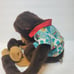 Vintage 1984 Child’s Playmate plush chimpanzee hand puppet