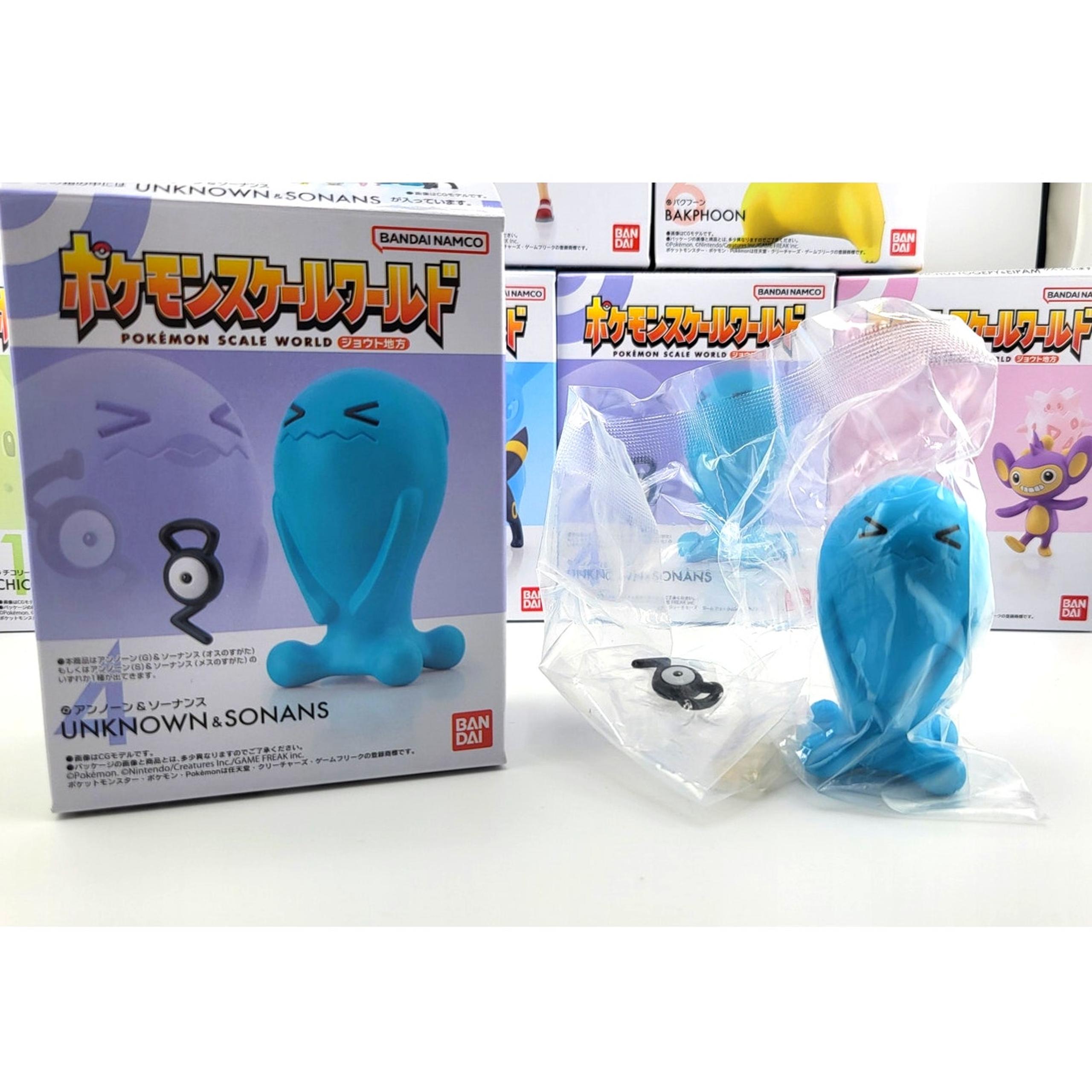 NEW Pokemon 1/20 Scale World Johto Region Bandai Unown and Wobbuffet