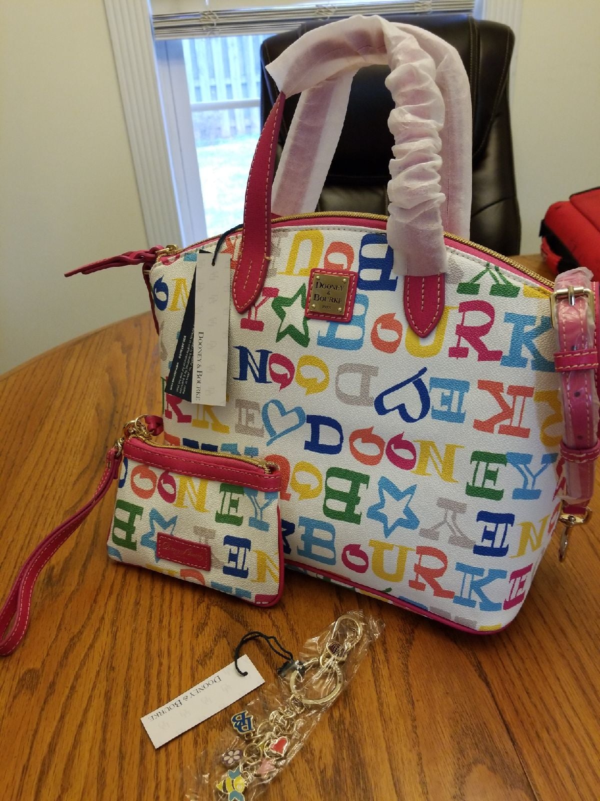 Purse/Wristlet /key-purse charm set