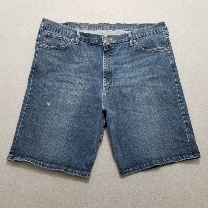 Wrangler Jeans Shorts Mens 42 Blue Denim Pockets Casual