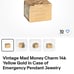 14 K yellow gold 3D Emergency money break glass charm/pendant 3.9 grams