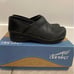 Dansko Black Lattice Patent Clog 36