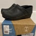 Dansko Black Lattice Patent Clog 36
