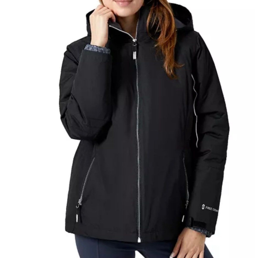 Free Country Glide Il 3-in-1 Systems Jacket Black Size L New With Tags