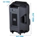 Bluetooth Portable Karaoke Speaker w/ Remote,&2 Wireless Mics-Rechargeable Batt